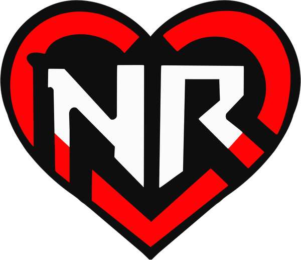 NRValeck logo, the letters N and R inside a heart